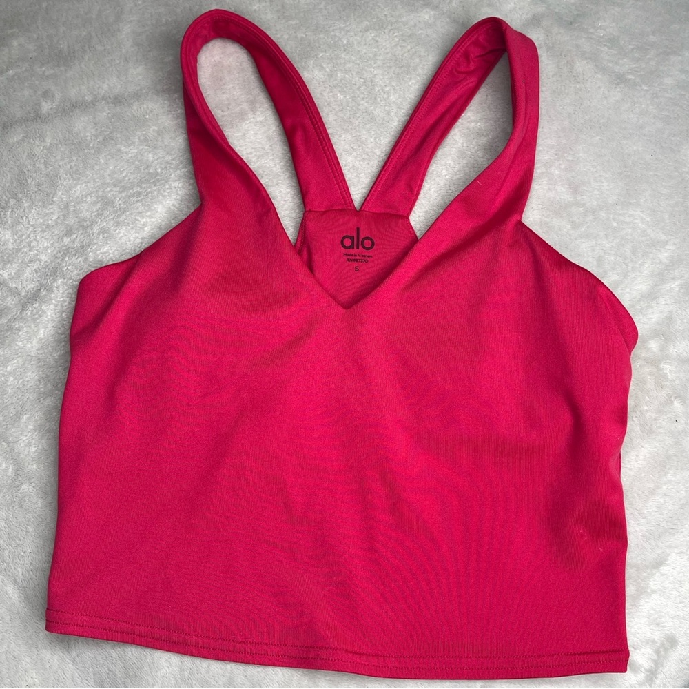 ALO Yoga Hot Pink Sports Bra tank size Small
